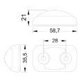 LED-LKW und Anhänger Licht vorne Umriss Marker Begrenzungsleuchte